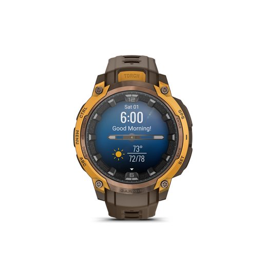 GARMIN INSTINCT® CROSSOVER AMOLED BRONZE/SUNBURST 010-03398-01 - INSTINCT CROSSOVER - BRANDS