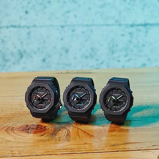 CASIO G-SHOCK GA-2100-1A4ER NEON ACCENT SERIES - CASIOAK - ZNAČKY