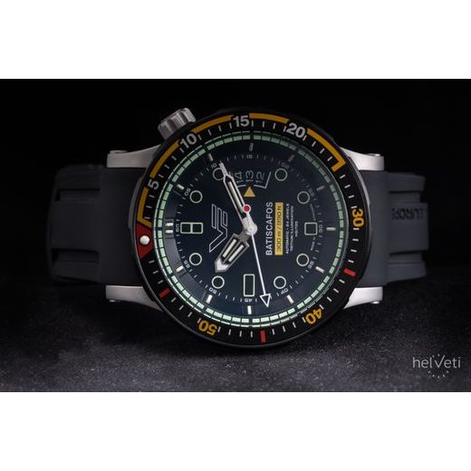 VOSTOK EUROPE BATISCAFOS AUTOMATIC NH35-511E767 - BLACK RUBBER STRAP - BATISCAFOS - BRANDS
