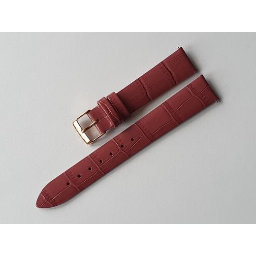 BORDEAUX LEATHER STRAP AVIATOR FOR DOUGLAS MOONFLIGHT V.1.33.2.265.4 - GOLD BUCKLE - STRAPS - ACCESSORIES