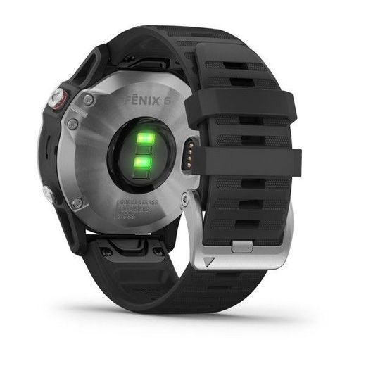 GARMIN FENIX6 GLASS, SILVER/BLACK BAND 010-02158-00 - GARMIN - ZNAČKY