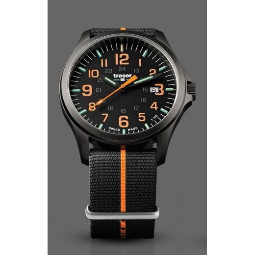 TRASER P67 OFFICER PRO GUNMETAL BLACK/ORANGE NATO - HERITAGE - ZNAČKY