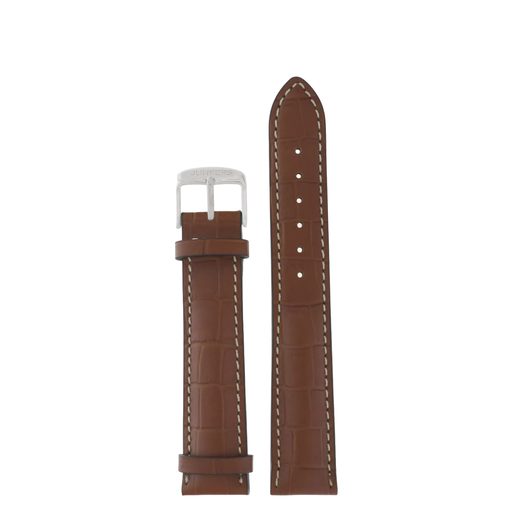 LEATHER STRAP JUNKERS XL 20MM - LIGHT BROWN/CROCO - STRAPS - ACCESSORIES