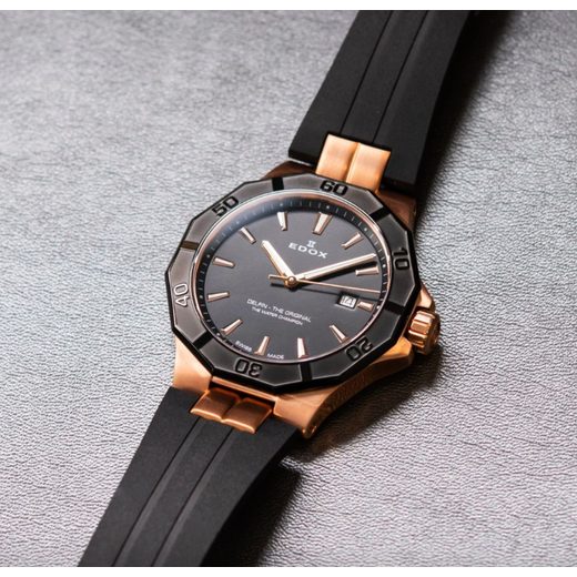 EDOX DELFIN QUARTZ DATE 53021-37RNCA-NIR - DELFIN - BRANDS