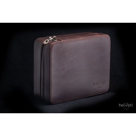 KOŽENÉ POUZDRO NA HODINKY HELVETI - BOXY NA HODINKY - OSTATNÍ