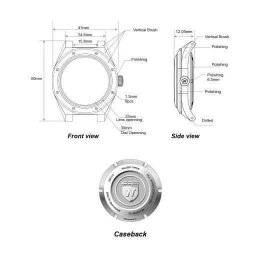 NIVADA GRENCHEN F77 BLUE 41MM - F77 - BRANDS