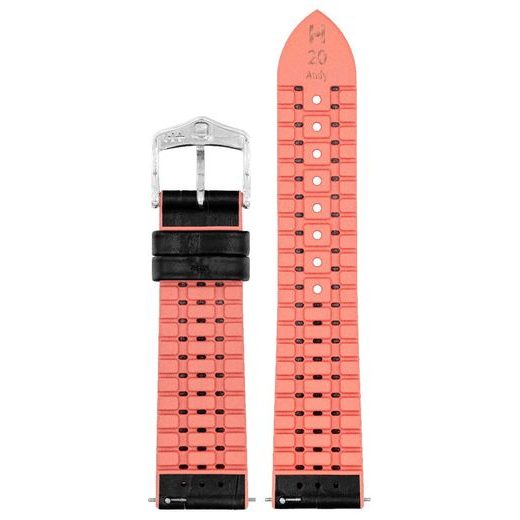 ŘEMÍNEK HIRSCH ANDY - ČERNO-RŮŽOVÝ - STRAPS - ACCESSORIES