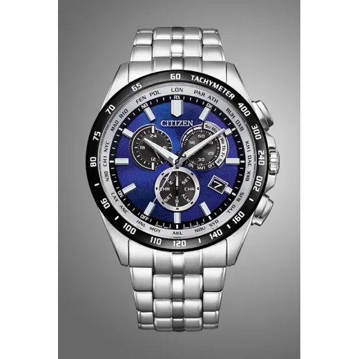 CITIZEN ECO-DRIVE RADIO CONTROLLED UNITE WITH BLUE LIMITED EDITION CB5874-81L - CITIZEN - BRANDS
