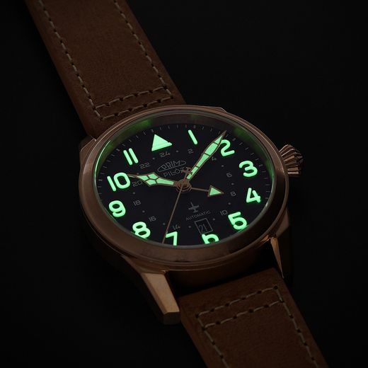 PRIM PILOT DUAL TIME - E W91P.13250.E - AUTOMATIC - MĂRCI