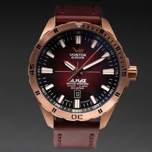 VOSTOK EUROPE ALMAZ AUTOMATIC LINE NH35-320B679 - ALMAZ SPACE STATION - ROBNE MARKE