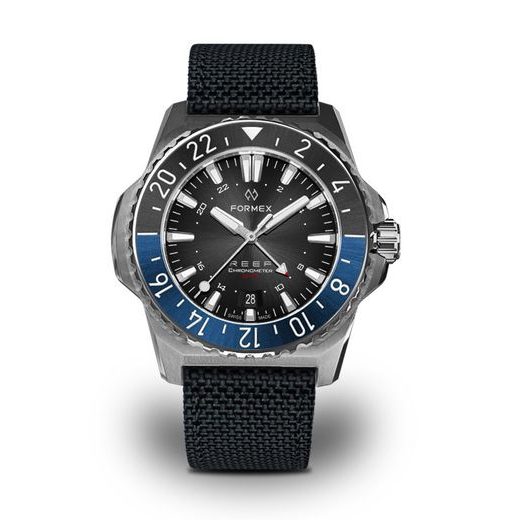 FORMEX REEF GMT AUTOMATIC CHRONOMETER BLACK DIAL WITH RED GMT - REEF - BRANDS