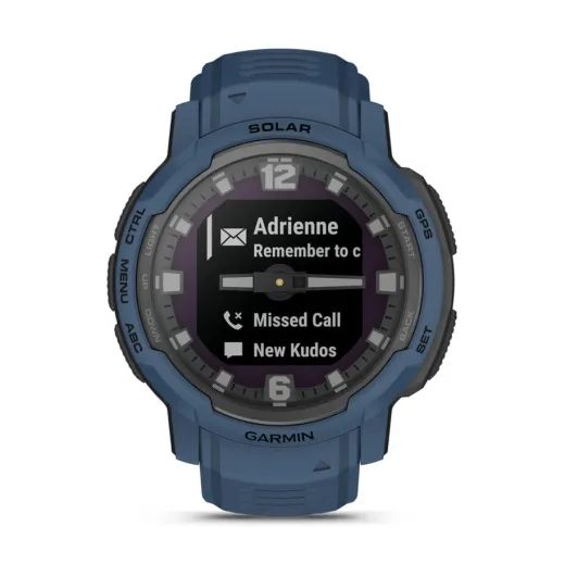 GARMIN INSTINCT® CROSSOVER SOLAR TIDAL BLUE - 010-02730-02 - INSTINCT CROSSOVER - BRANDS