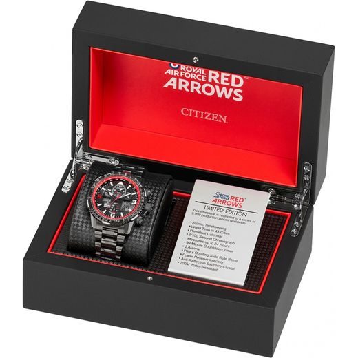 CITIZEN SKYHAWK A-T RED ARROWS BLACK LIMITED EDITION JY8087-51E - PROMASTER - BRANDS