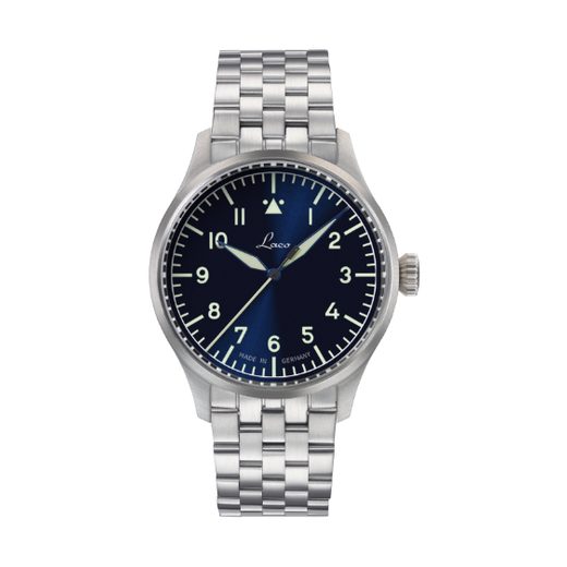 LACO FLIEGER STUTTGART PRO BLAU 40 AUTOMATIC STEEL BRACELET - FLIEGER PRO - ZNAČKY