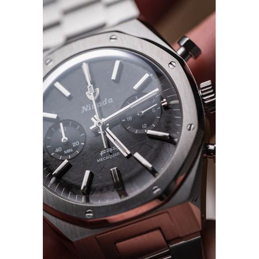 NIVADA GRENCHEN F77 CHRONOGRAPH MECAQUARTZ CARBON 38 MM - F77 - BRANDS