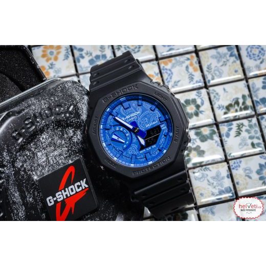 CASIO G-SHOCK GA-2100BP-1AER BLUE PAISLEY SERIES - CASIO - BRANDS