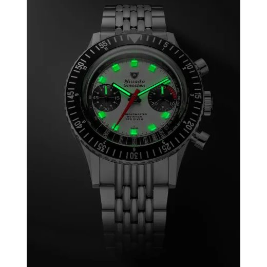 NIVADA GRENCHEN CHRONOMASTER WHITE PANDA 41MM - CHRONOMASTER - BRANDS