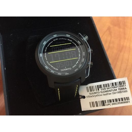 SUUNTO ELEMENTUM TERRA BLACK/YELLOW LEATHER SS019997000 - ARCHÍV