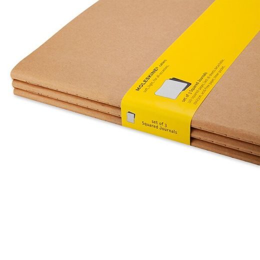 SEŠITY MOLESKINE CAHIER 3KS - MĚKKÉ DESKY - XL, ČTVEREČKOVANÝ 1331/2239300 - DIÁŘE A ZÁPISNÍKY - OSTATNÍ