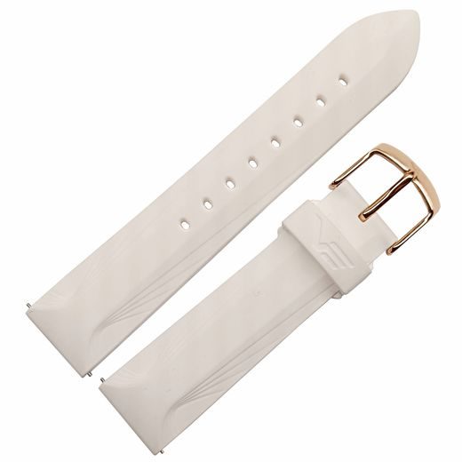 SILIKONOVÝ ŘEMÍNEK VOSTOK EUROPE PRO UNDINE - BÍLÝ/ZLATÁ SPONA - ŘEMÍNKY - OSTATNÍ