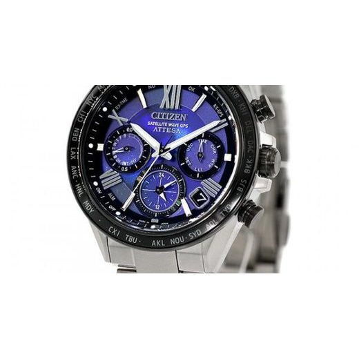 CITIZEN ATTESA SATELLITE WAVE GPS UNITE WITH BLUE LIMITED EDITION CC4075-50L - SUPER TITANIUM - ZNAČKY