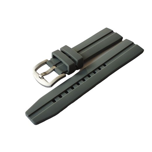 SILICONE STRAP VOSTOK EUROPE FOR ALMAZ - GREY/MATTE BUCKLE - STRAPS - ACCESSORIES