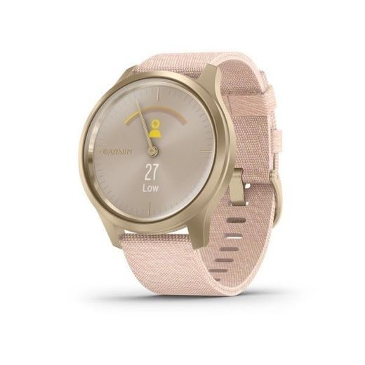 GARMIN VÍVOMOVE 3 STYLE, LIGHTGOLD/PINKNYLON BAND 010-02240-22 - VIVOMOVE3 STYLE - BRANDS