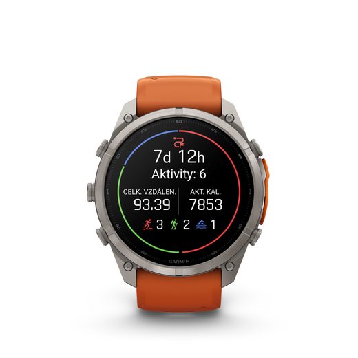 GARMIN FENIX® 9 PRO INREACH - 51 MM, TITANIUM AUTUMN ORANGE/SPARK 010-04337-01 - FENIX 9 PRO INREACH - ZNAČKY