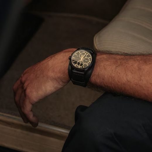 HAMILTON JAZZMASTER BLACK & GOLD AUTO CHRONO H32506730 - JAZZMASTER - BRANDS