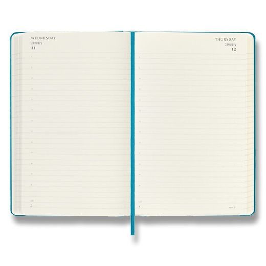 DIÁŘ MOLESKINE 2022-23 18MĚSÍČNÍ TYRKYSOVÝ - DENNÍ - TVRDÉ DESKY - L 1206/5701057 - DIARIES AND NOTEBOOKS - ACCESSORIES