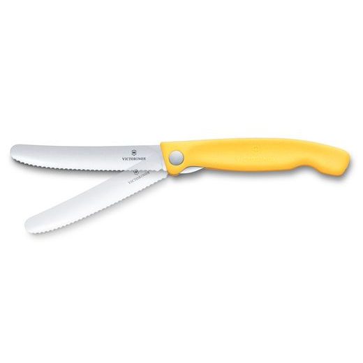 PIKNIKOVÝ NŮŽ VICTORINOX SWISS CLASSIC WAVY 11CM ŽLUTÝ 6.7838.FC1 - KAPESNÍ NOŽE - OSTATNÍ