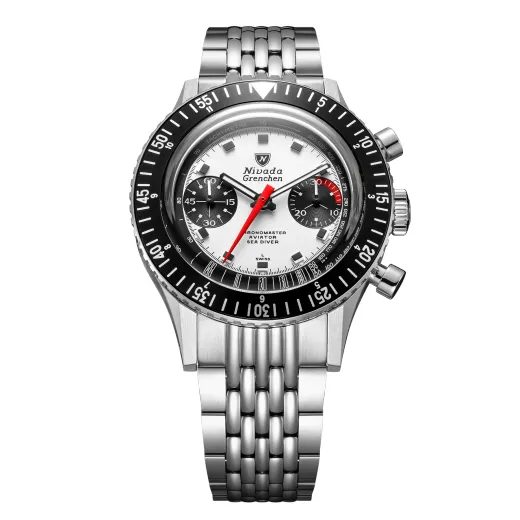 NIVADA GRENCHEN CHRONOMASTER WHITE PANDA 41MM - CHRONOMASTER - ZNAČKY