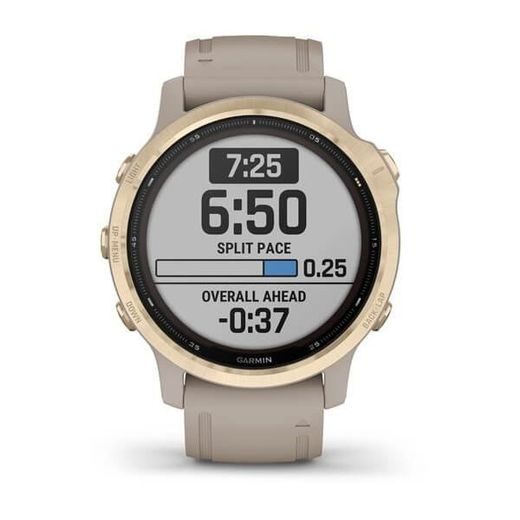 GARMIN FENIX6S PRO SOLAR, LIGHTGOLD/SAND BAND (MAP/MUSIC) 010-02409-11 - GARMIN - ZNAČKY