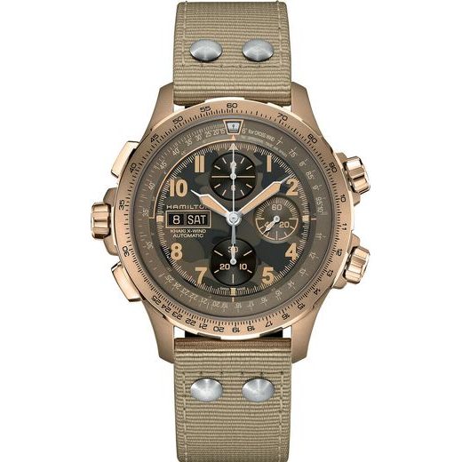 HAMILTON KHAKI AVIATION X-WIND AUTO CHRONO H77916920 - KHAKI AVIATION - ZNAČKY