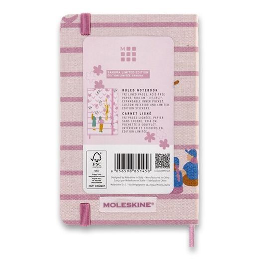 ZÁPISNÍK MOLESKINE SAKURA 2022 COUPLE - TVRDÉ DESKY - S, LINKOVANÝ 1331/1914293 - DIÁŘE A ZÁPISNÍKY - OSTATNÍ