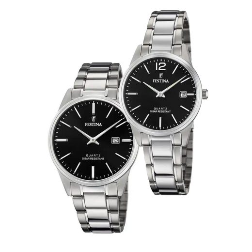 SET FESTINA CLASSIC BRACELET 20511/4 A 20509/4 - HODINKY PRO PÁRY - HODINKY