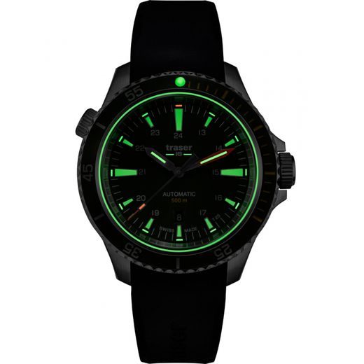 TRASER P67 DIVER AUTOMATIC GREEN BLACK RUBBER - HERITAGE - BRANDS