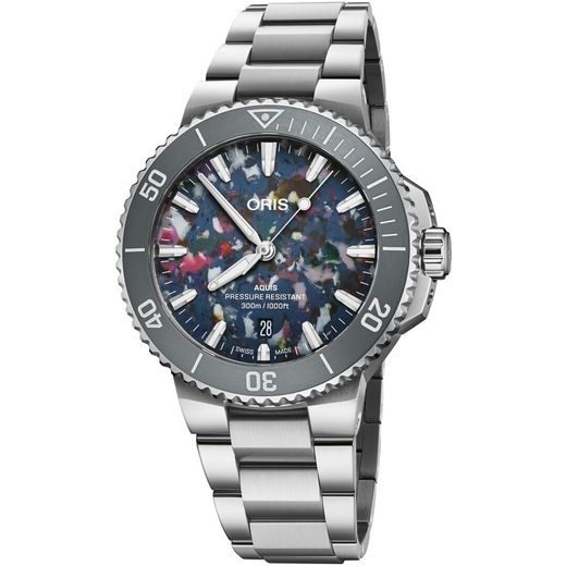 ORIS AQUIS DATE UPCYCLE 41,5 MM 01 733 7787 4150-07 8 22 04PEB - AQUIS - ZNAČKY
