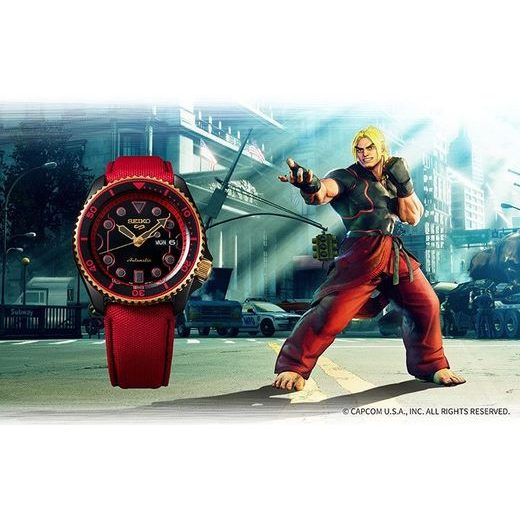 SEIKO 5 SPORTS SRPF20K1 KEN STREET FIGHTER LIMITED EDITION - SEIKO - ZNAČKY