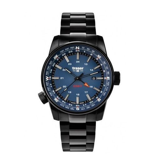 TRASER P68 PATHFINDER GMT BLUE, STEEL - TACTICAL - BRANDS