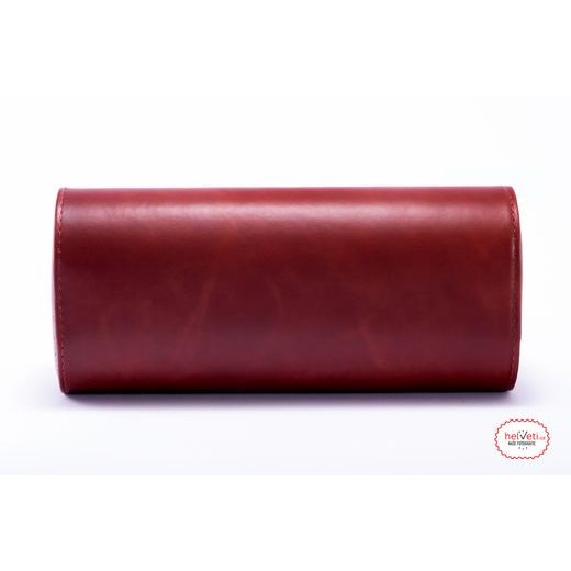 HELVETI LEATHER TRAVEL CASE (DARK BROWN) - WATCH BOXES - ACCESSORIES