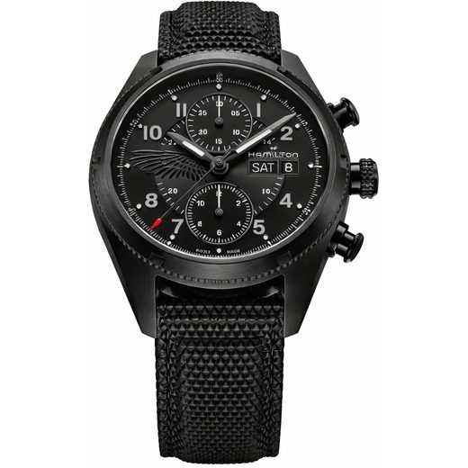 HAMILTON KHAKI FIELD AUTO CHRONO RESIDENT EVIL REQUIEM LIMITED EDITION H71636330 - KHAKI FIELD - ZNAČKY