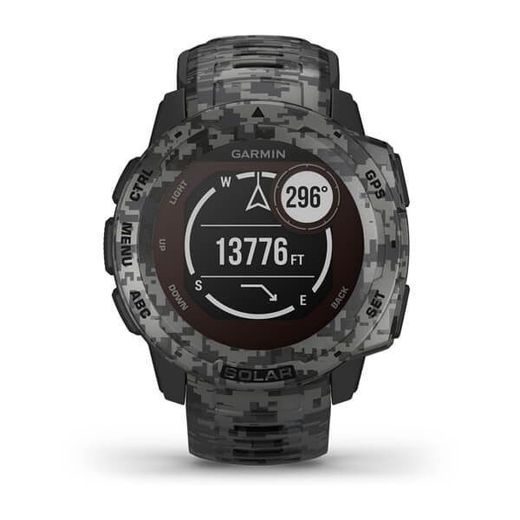 GARMIN INSTINCT SOLAR CAMO BLACK OPTIC 010-02293-05 - GARMIN - BRANDS