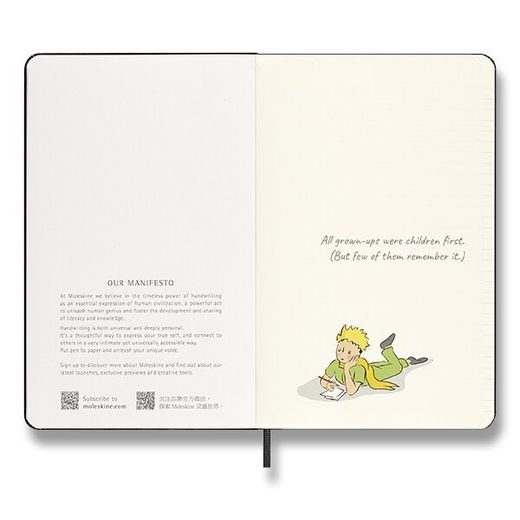 ZÁPISNÍK MOLESKINE LE PETIT PRINCE SBĚRATELSKÁ EDICE - PEVNÉ DESKY - L, LINKOVANÝ 1331/1717253 - DIÁŘE A ZÁPISNÍKY - OSTATNÍ