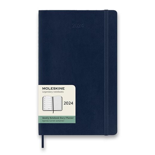 DIÁŘ MOLESKINE 2024 VÝBĚR BAREV - TÝDENNÍ - MĚKKÉ DESKY - L 1206/57240 - DIÁŘE A ZÁPISNÍKY - OSTATNÍ