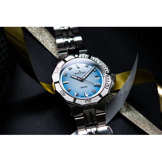 EDOX SPORT DELFIN DIVER DATE LADY 53020-3M-BUCND - DELFIN - BRANDS