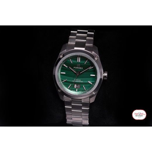 FORMEX ESSENCE FORTYTHREE AUTOMATIC CHRONOMETER MALACHITE STEEL BRACELET 0330.1.6390.100 - ESSENCE - BRANDS