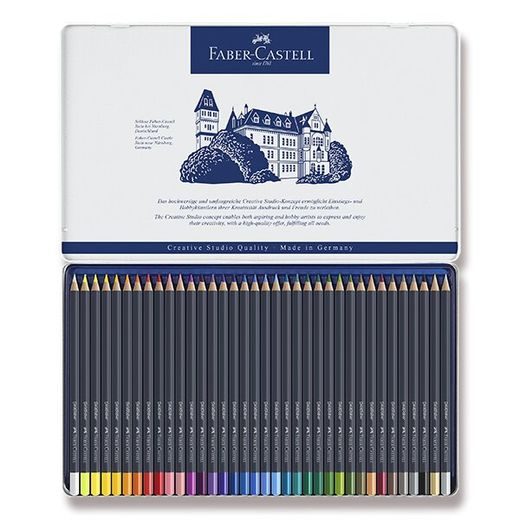 SADA PASTELKY FABER-CASTELL GOLDFABER V PLECHOVÉ KRABIČCE - 36 BAREV 0086/1147360 - PŘÍSLUŠENSTVÍ - OSTATNÍ