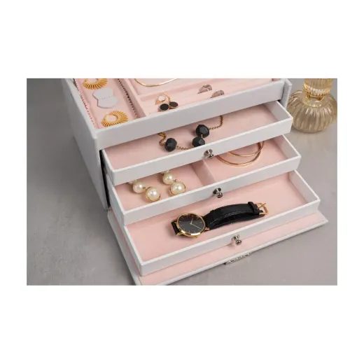 FRIEDRICH LEDERWAREN CLASSICO ROSÉ JEWELLERY CASE 23238-11 - JEWELLERY BOXES - ACCESSORIES