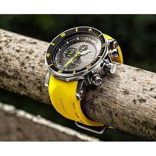 VOSTOK EUROPE LUNOCHOD-2 MULTIFUNCIONAL LINE YM86-620A505 – CUREA DIN CAUCIUC GALBENĂ - LUNOCHOD-2 - MĂRCI